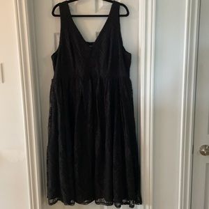 Torrid Black Lace Button Midi Dress 3x